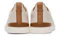 ZEGNA Off-White Deerskin Triple Stitch Sneakers