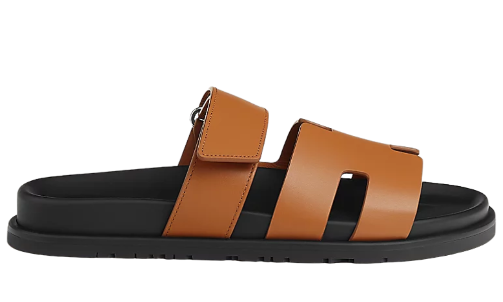 Hermes Calfskin Sandals "Naturel"