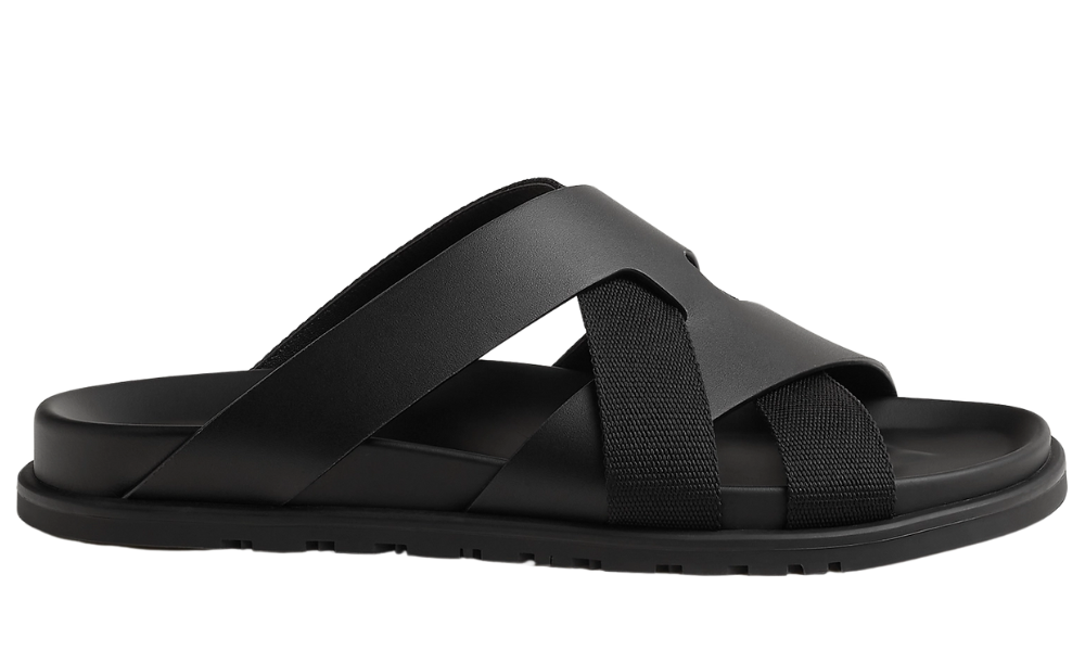 Hermes Kazimir Sandal "Black"