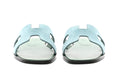 Hermes Oran Sandal Vert D'eau Suede Goatskin