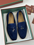 Loro Piana Summer Charms Walk Loafer – True Dark Blue Suede