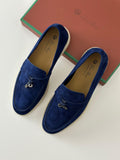 Loro Piana Summer Charms Walk Loafer – True Dark Blue Suede