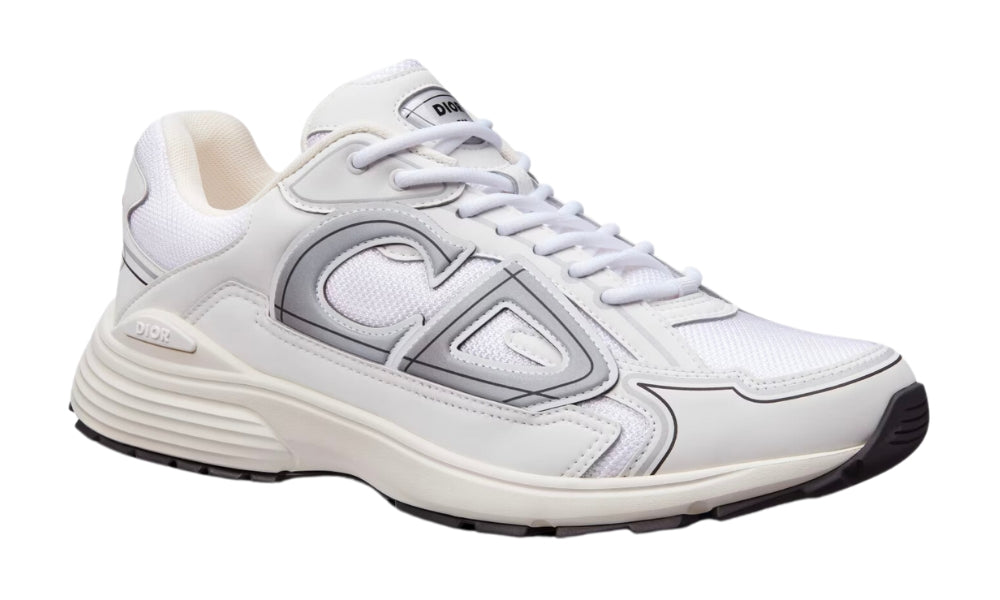 Dior B30 White Mesh And Technical Fabric Low Top Sneakers