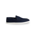 Hermès Job Loafer in Blue Suede Goatskin – Casual Urban Luxury with H Cut-Out Detail