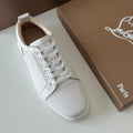 Christian Louboutin Low-Top Sneakers – Pure White Calf Leather