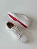 Christian Louboutin Low-Top Sneakers – Pure White Calf Leather