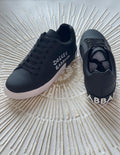 Dolce & Gabbana Portofino Leather Trainers – Black Calfskin (EU 42.5, Model: 42392013)