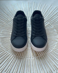Dolce & Gabbana Portofino Leather Trainers – Black Calfskin (EU 42.5, Model: 42392013)