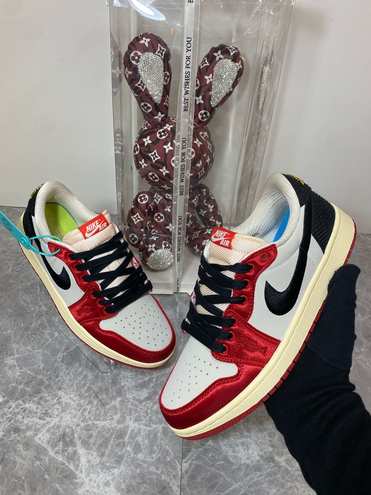 Air Jordan 1 Low OG x Trophy Room 'Sail and Varsity Red'