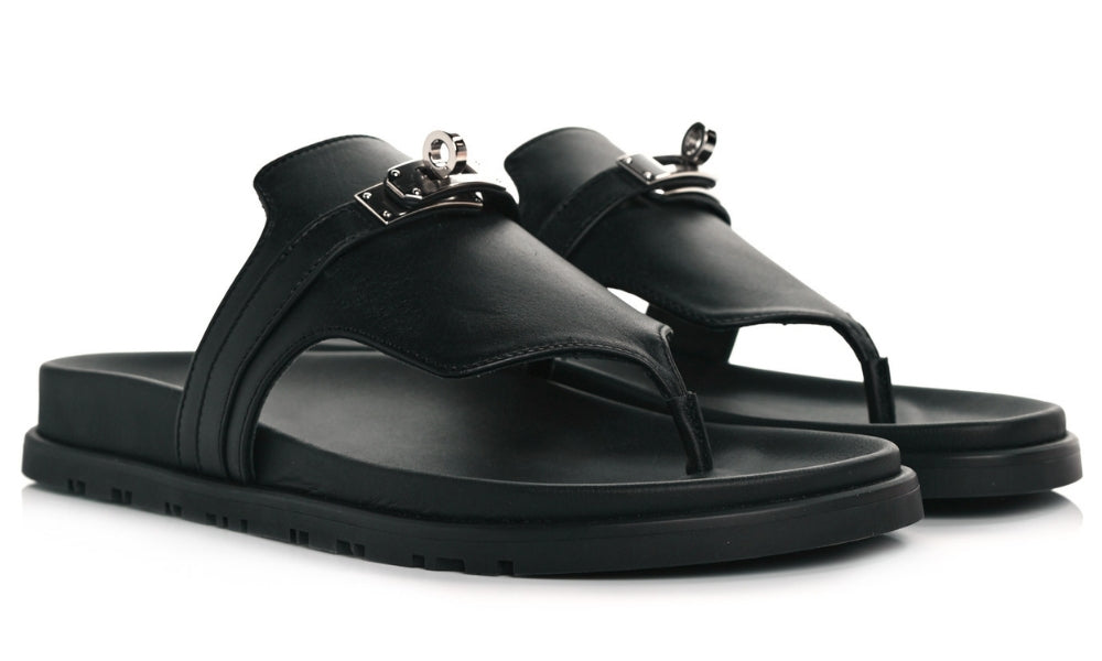 HERMES Empire sandal "Black"