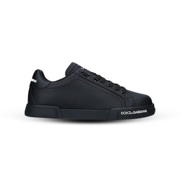 Dolce & Gabbana Calfskin Nappa Portofino Sneakers – Black (Men’s)