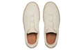 ZEGNA White Off Linen Blend Triple Stitch Espadrilles
