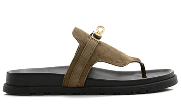 HERMES Empire sandal "Green"