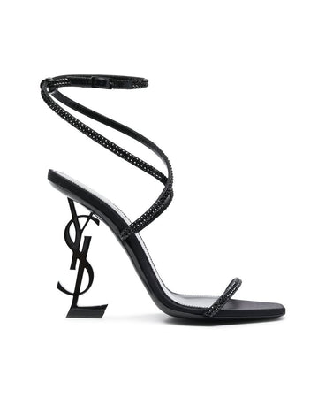 Saint Laurent Black Opyum Heel Sandal