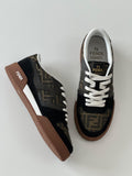Fendi Match ‘FF Jacquard – Black/Brown’ Low-Top Sneakers)