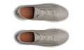 Zegna SECONDSKIN Triple Stitch leather sneakers Light Grey
