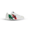Dolce & Gabbana Portofino Light Sneakers – Multicolor Canvas & Calfskin with “Made in Italy” Print (Men’s)