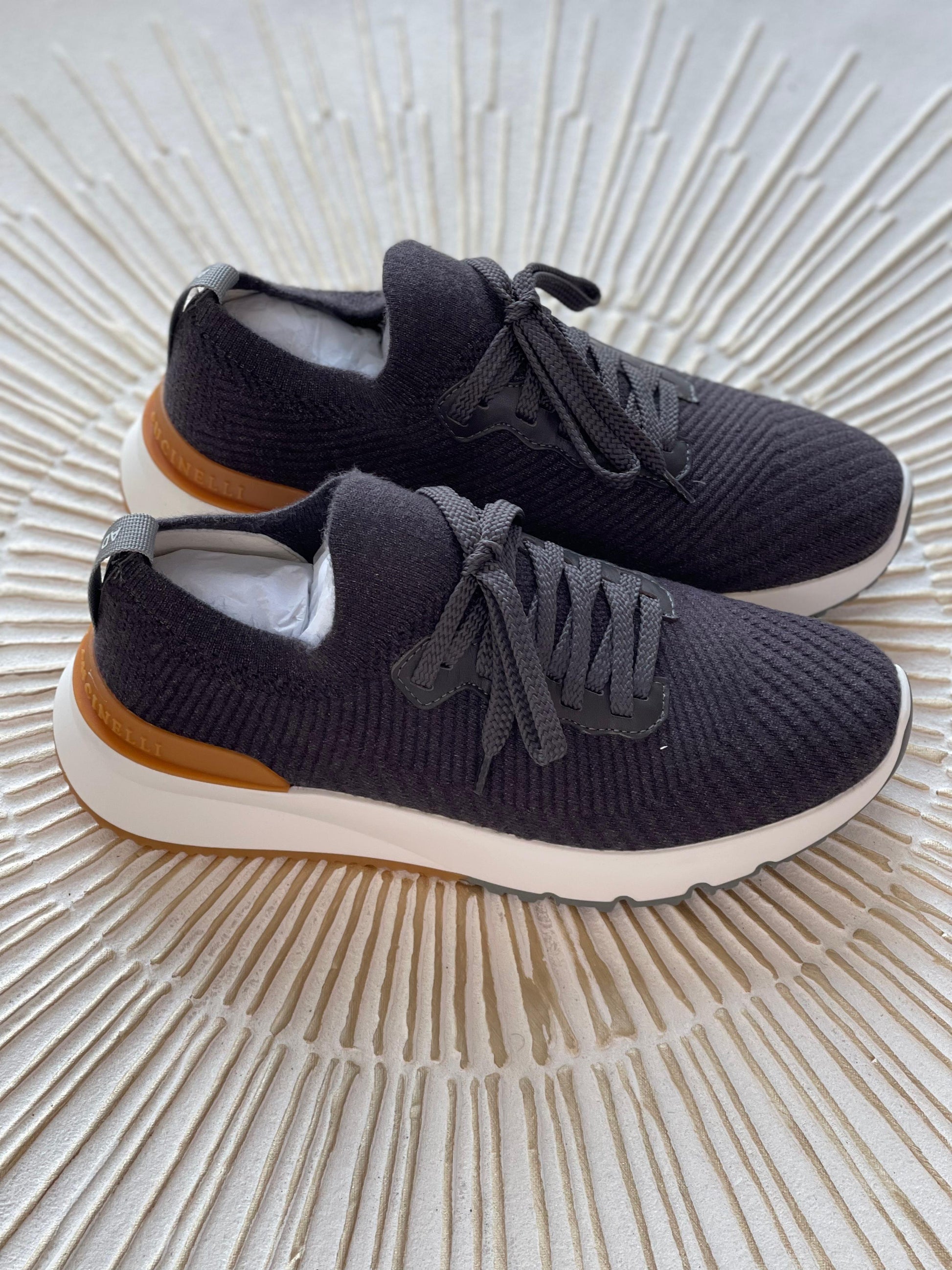 Brunello Cucinelli Men’s Knit Runner Sneaker – Stretch Cotton Blend