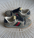 Gucci Pre-Loved Screener GG Canvas & Web Stripe Sneakers – Beige (Level Shoes, UAE)