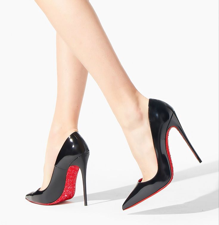 Christian Louboutin Kate Black Diamond Pumps