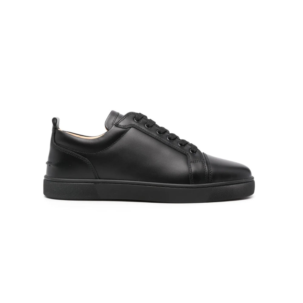 Christian Louboutin Adolon Junior Sneakers – Black Recycled Polyester with Loubi Red Side Insert