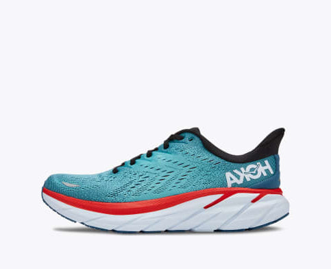Hoka One Clifton 8 Real Teal Aquarelle