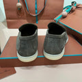 Loro Piana - Summer Walk Suede Loafers - Gray