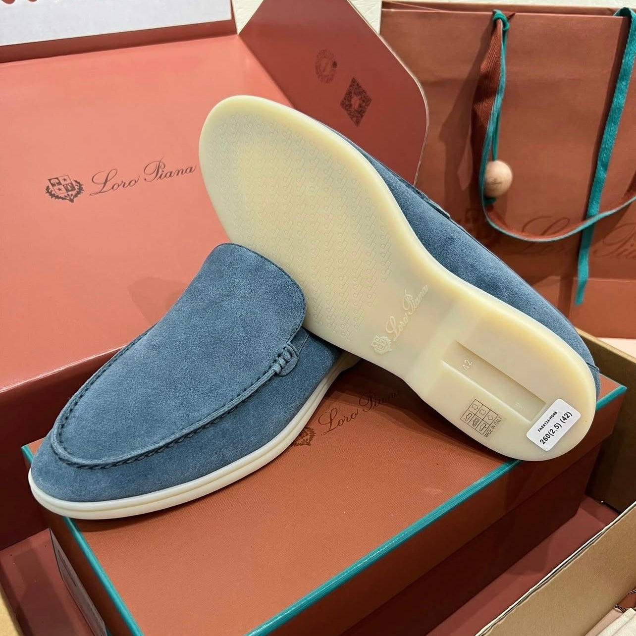 Loro Piana Summer Walk premium suede loafer