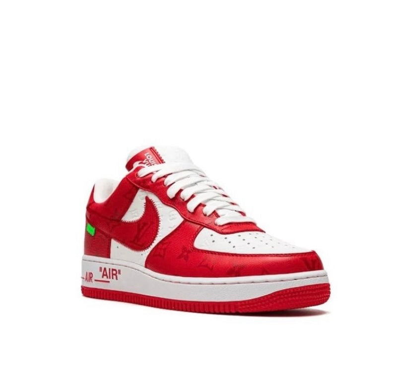 Nike Air Force 1 x Off White x Louis Vuitton Red