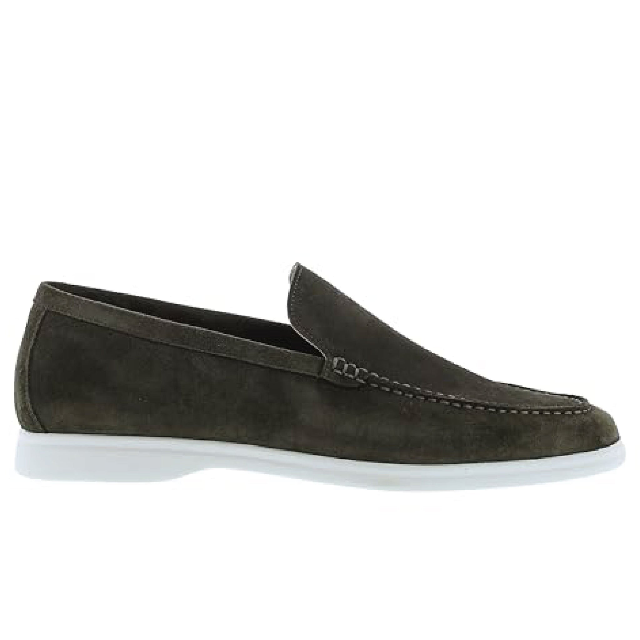 Loro Piana - Summer Walk Suede Loafers - Gray