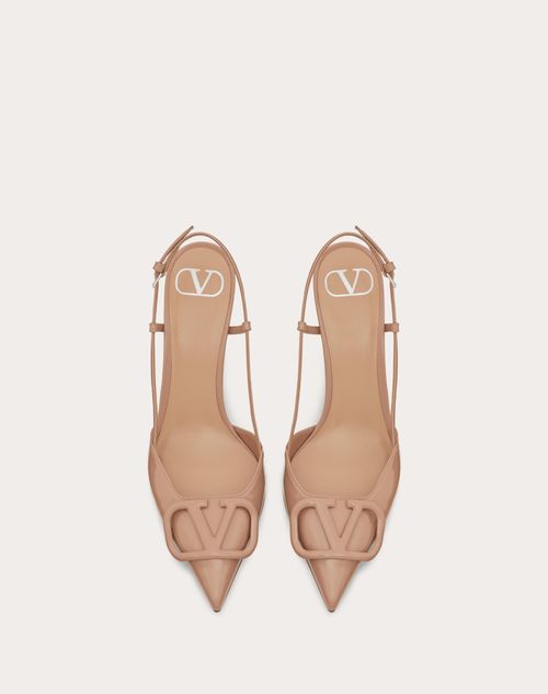 Valentino Beige Lace Up Heels