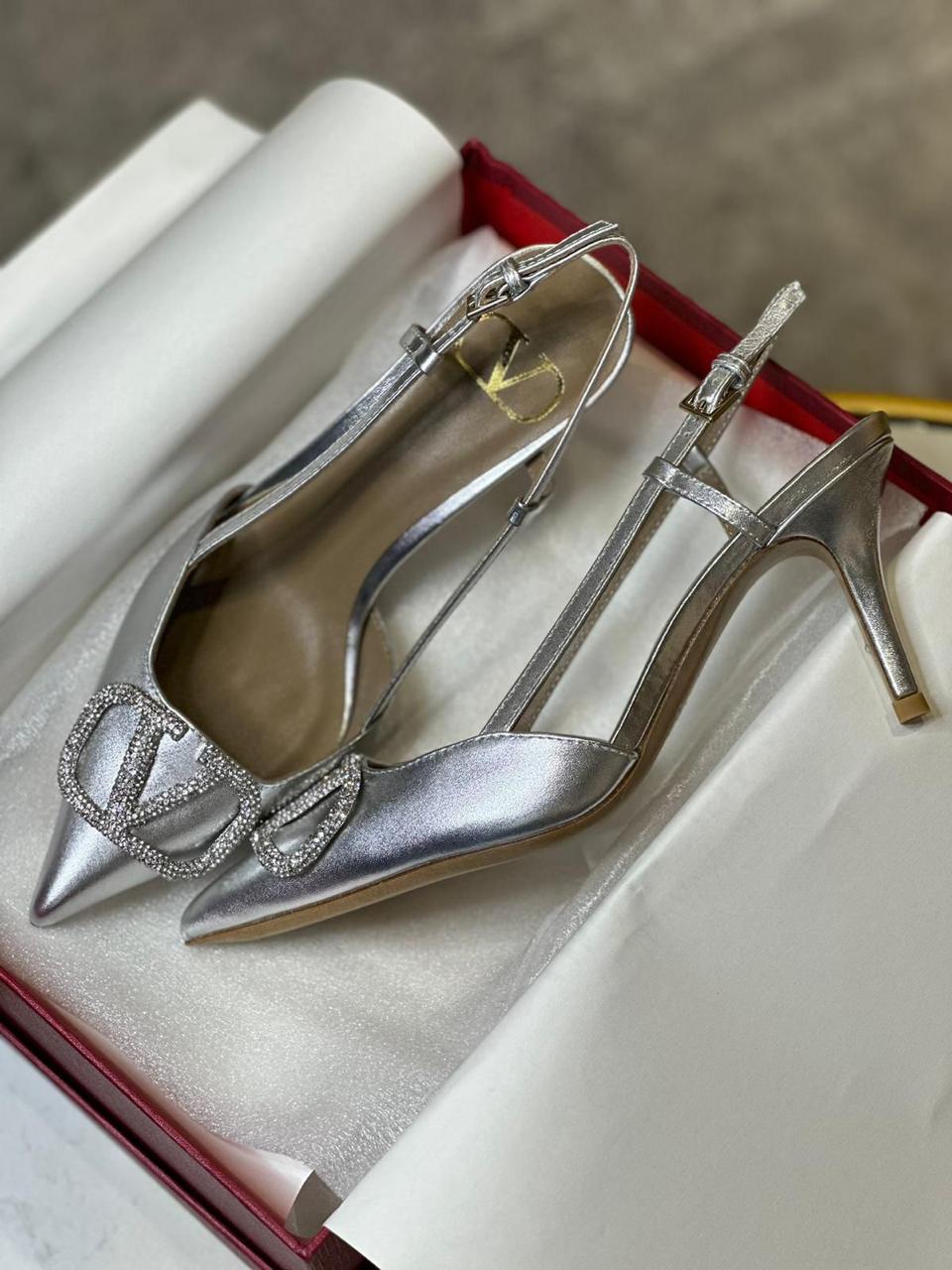 Valentino Silver Heels