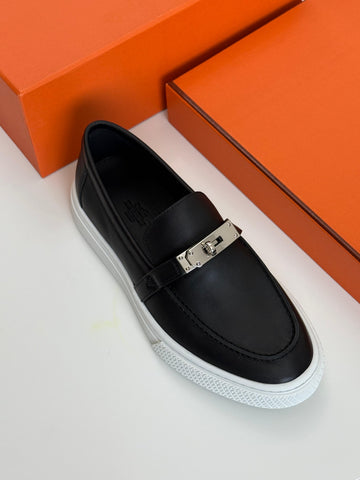 Hermès Destin Black Men's Loafers