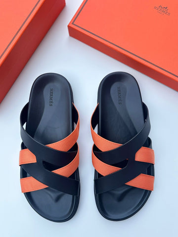 Kazimir Sandal - Black Orange