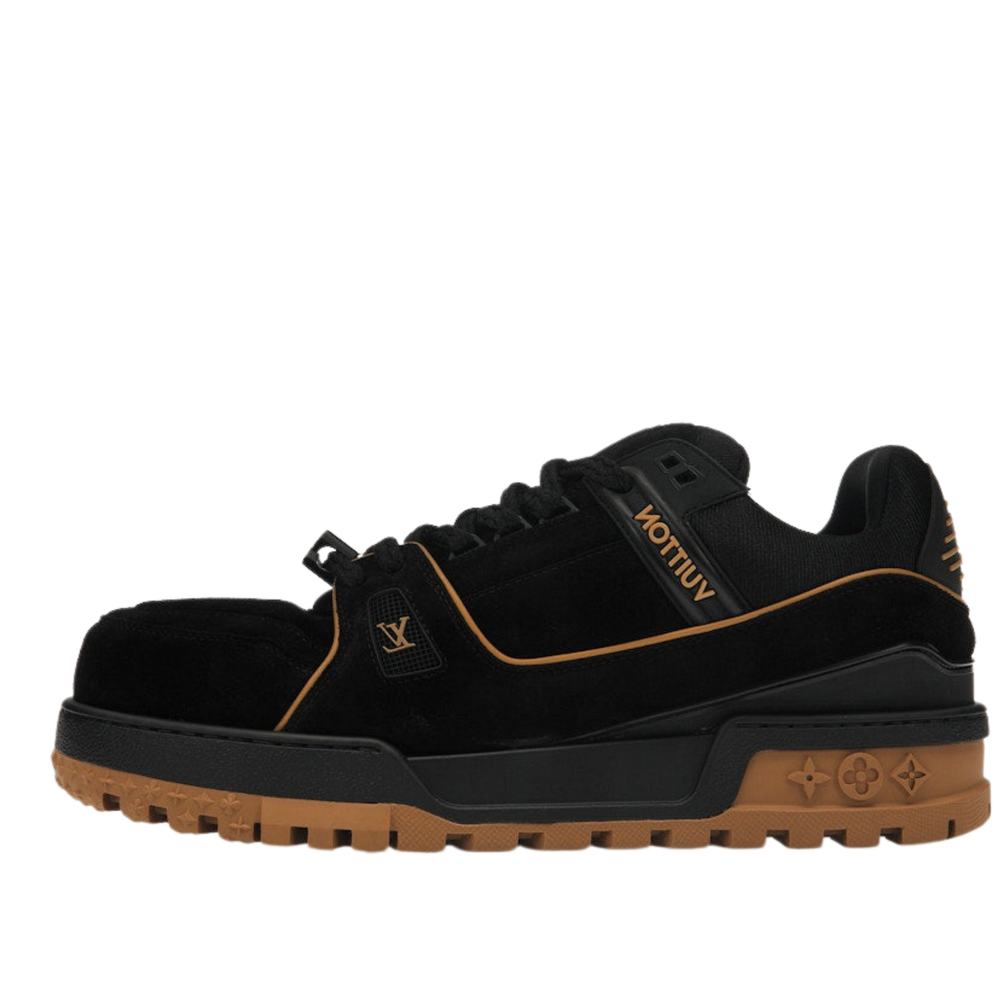 Louis Vuitton Trainer Maxi – Black & Brown Suede