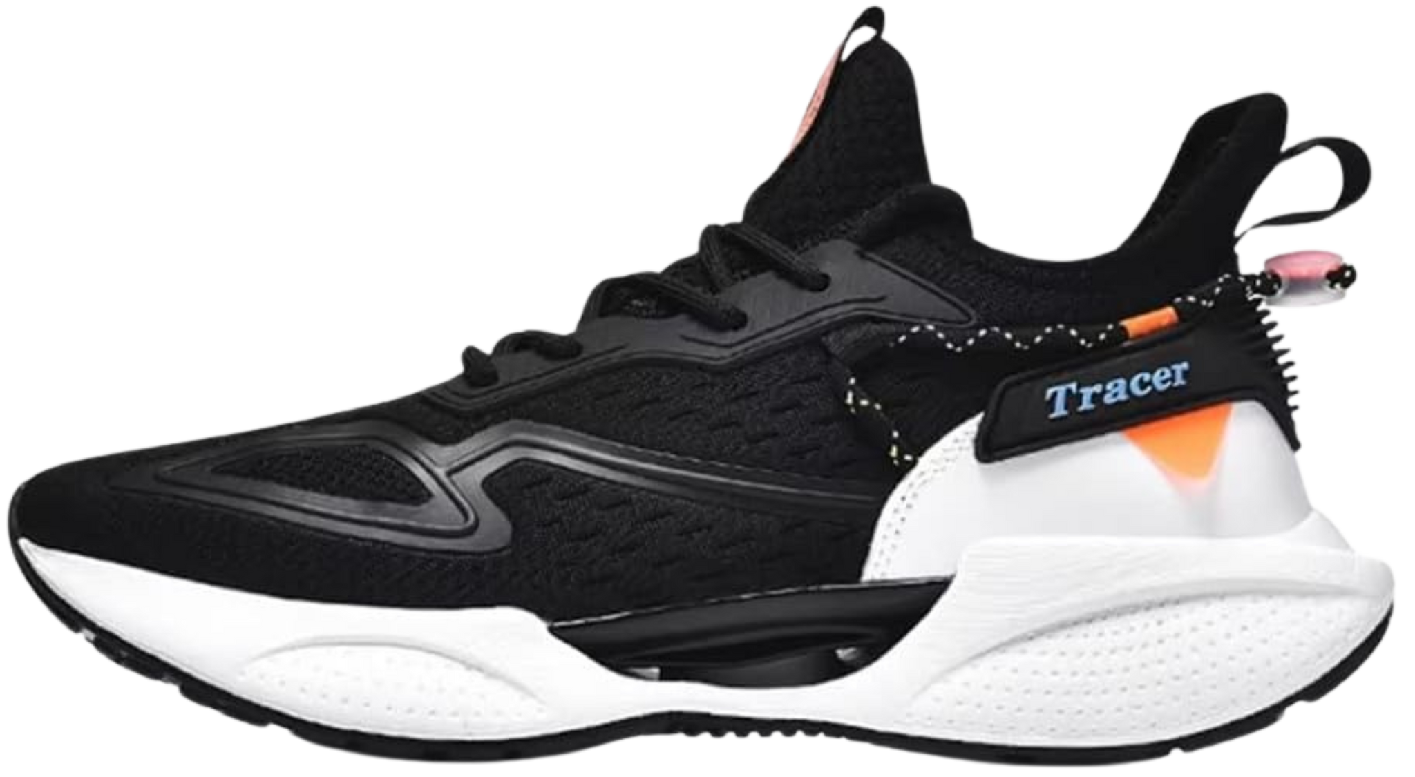 TRACER Black White Breathable Causal Running Shoes