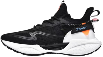 TRACER Black White Breathable Causal Running Shoes