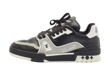 Louis Vuitton Trainer Black Gray Signature