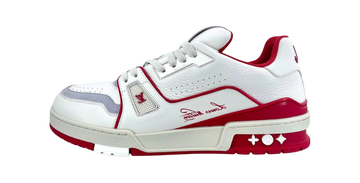 Louis Vuitton Trainer #54 Signature White Red